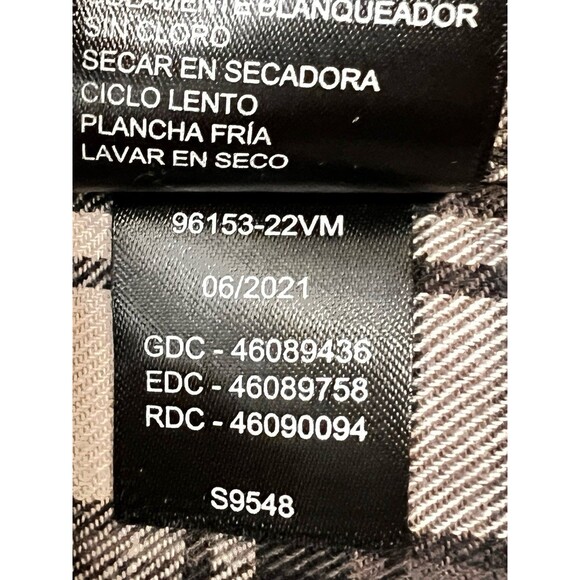 Harley-Davidson Men’s Plaid Button Shirt Gray Black Cotton Long Sleeve Size L - Picture 10 of 11